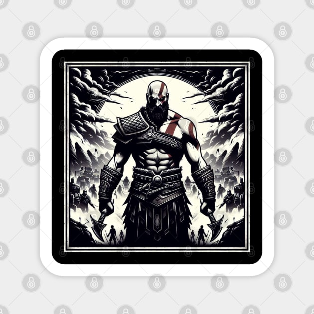 GOD OF WAR KRATOS RAGNAROK Sticker by 2Divided